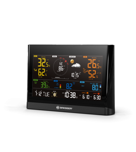 BRESSER WLAN Comfort Weather Center с профессиональным датчиком 7-в-1 и современным цветны