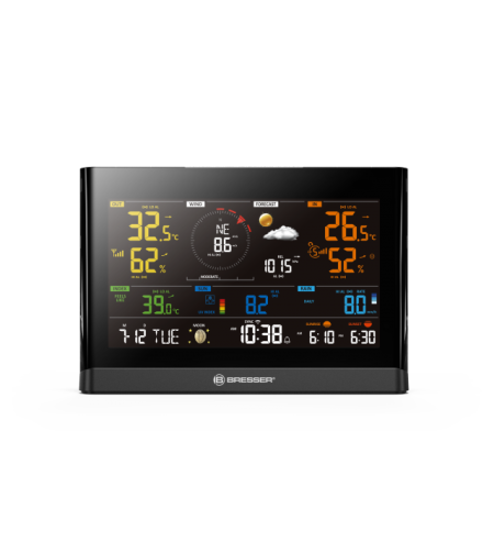 BRESSER WLAN Comfort Weather Center с профессиональным датчиком 7-в-1 и современным цветны