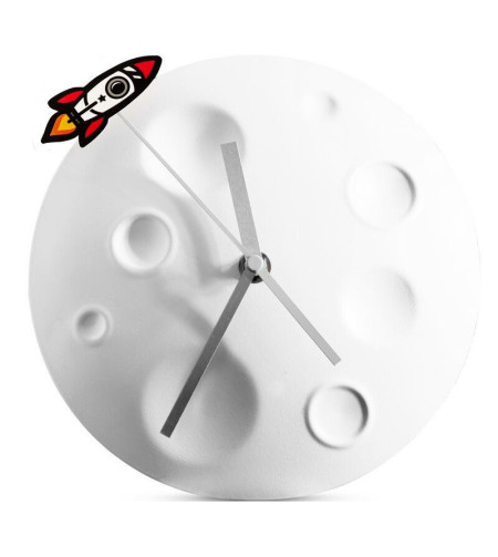 suck UK Rocket Moon Clock