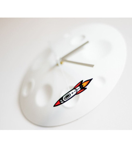 suck UK Rocket Moon Clock