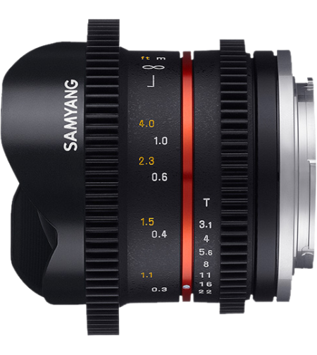 Samyang 8mm T3.1 Cine UMC Fish-Eye II Canon M