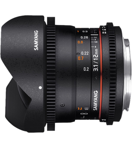 Samyang 12mm T3.1 VDSLR ED AS NCS Fish-Eye MFT