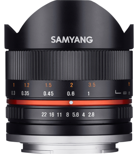 Samyang 8mm f/2.8 UMC Fish-Eye II Canon M (Black)