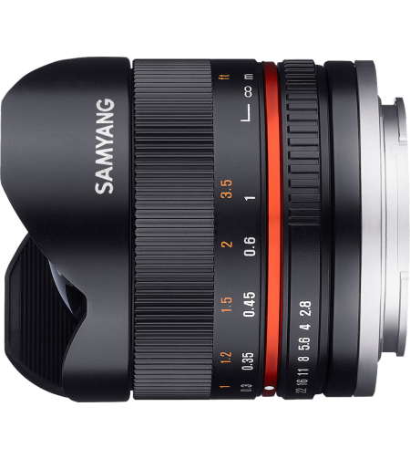 Samyang 8mm f/2.8 UMC Fish-Eye II Canon M (Black)