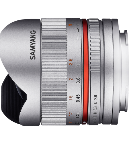 Samyang 8mm f/2.8 UMC Fish-Eye II Canon M (Silver)