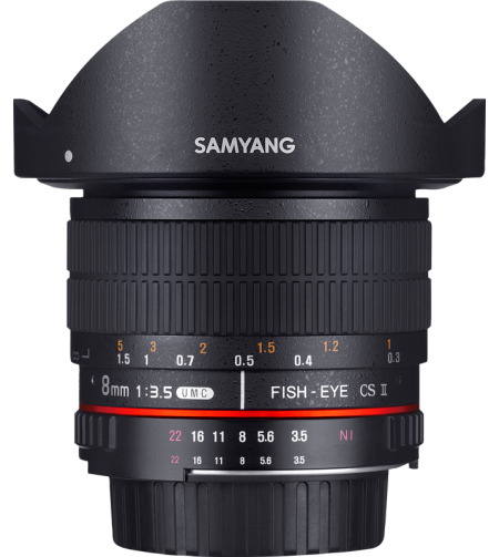 Samyang 8mm f/3.5 UMC Fish-Eye CS II Canon M