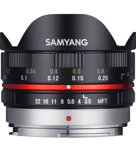 Samyang 7.5mm f/3.5 Fish-Eye MFT (Black)