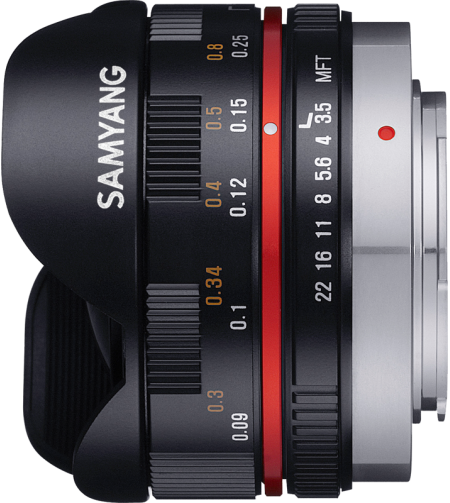 Samyang 7.5mm f/3.5 Fish-Eye MFT (Black)