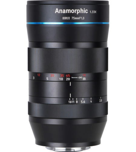 Sirui Anamorphic Lens 1,33x 75mm f/1.8 EF-M Mount