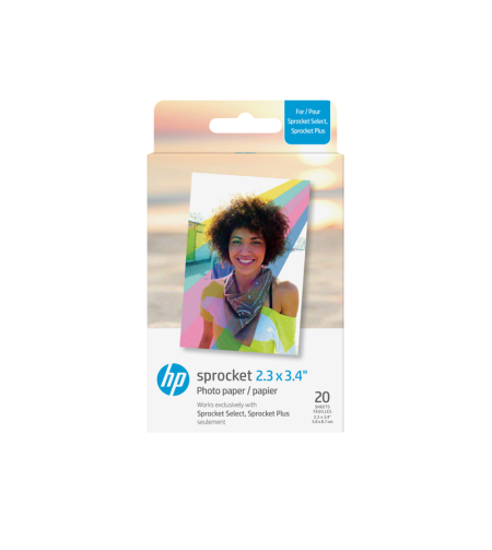 HP Zink Paper Sprocket Select 20 Pack 2,3x3,4''