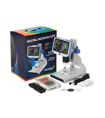 Microscope, Levenhuk Rainbow 7x-200x, DM500 LCD Digital