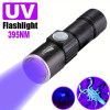 UV ultravioletinių spindulių LED žibintuvėlis 395 nM su priartinimu