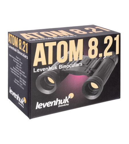 Levenhuk Atom 8x21 Бинокль Компактный Влагостойкий  Карманный  с Призмой Руф