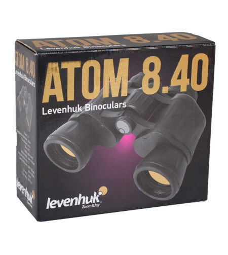 Levenhuk Atom 8x40 Компактный, Влагостойкий Бинокль с Призмой Порро