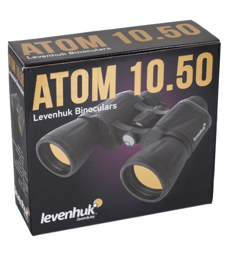 Levenhuk Atom 10x50 Компактный, Влагостойкий  Бинокль с Призмой Порро