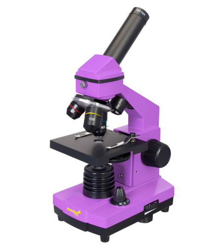 Microscope Levenhuk Rainbow 2L PLUS Amethyst 64x - 640x with experiment kit K50