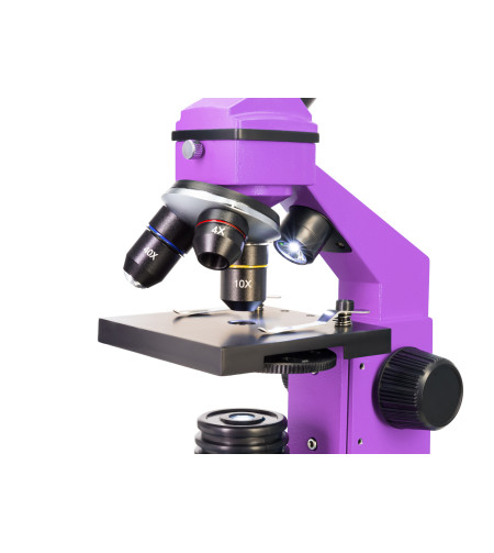 Microscope Levenhuk Rainbow 2L PLUS Amethyst 64x - 640x with experiment kit K50