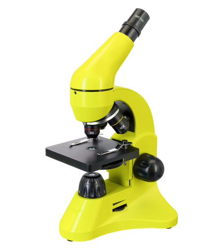 Microscope Levenhuk Rainbow 50L Lime 40x - 800x with experimental kit K50