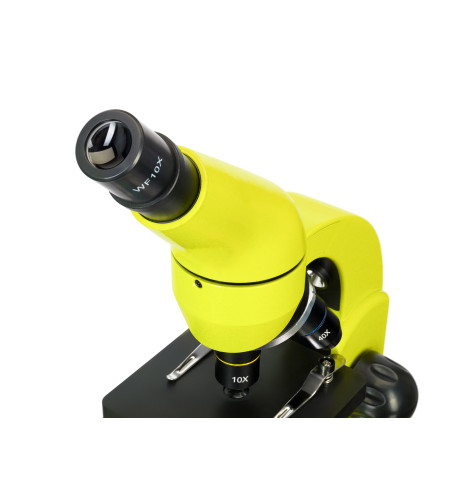 Microscope Levenhuk Rainbow 50L Lime 40x - 800x with experimental kit K50