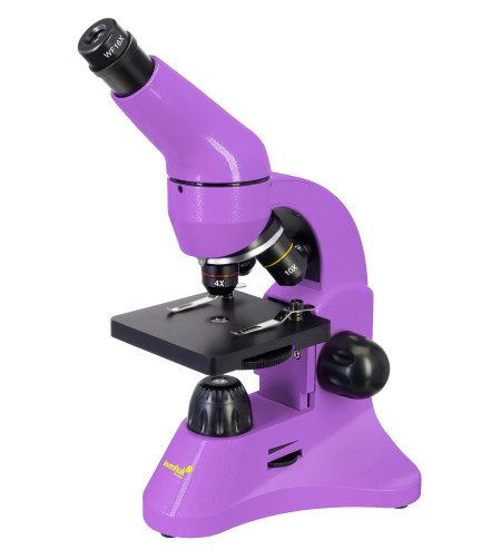 Microscope Levenhuk Rainbow 50L PLUS Amethyst 64x–1280x with experimental kit K50