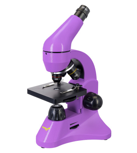 Microscope Levenhuk Rainbow 50L PLUS Amethyst 64x–1280x with experimental kit K50