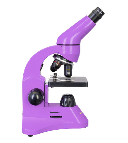 Microscope Levenhuk Rainbow 50L PLUS Amethyst 64x–1280x with experimental kit K50