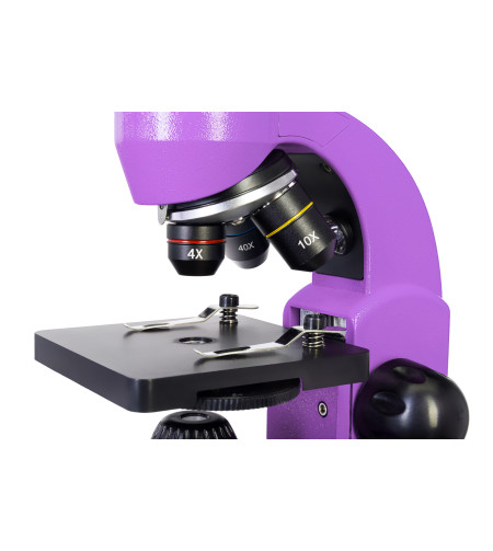 Microscope Levenhuk Rainbow 50L PLUS Amethyst 64x–1280x with experimental kit K50