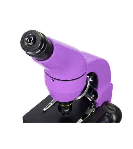 Microscope Levenhuk Rainbow 50L PLUS Amethyst 64x–1280x with experimental kit K50