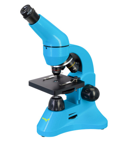 Microscope Levenhuk Rainbow 50L PLUS Azure 64x–1280x with experimental kit K50