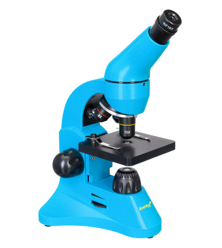 Microscope Levenhuk Rainbow 50L PLUS Azure 64x–1280x with experimental kit K50