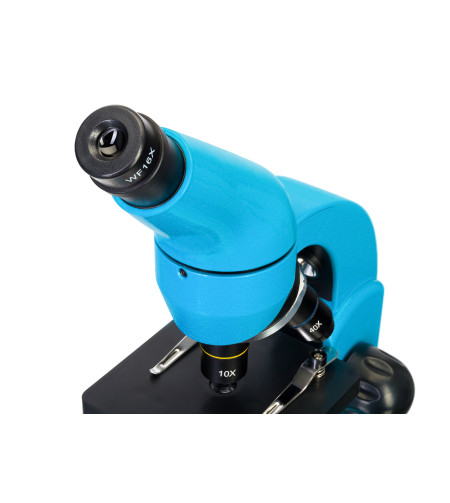 Microscope Levenhuk Rainbow 50L PLUS Azure 64x–1280x with experimental kit K50