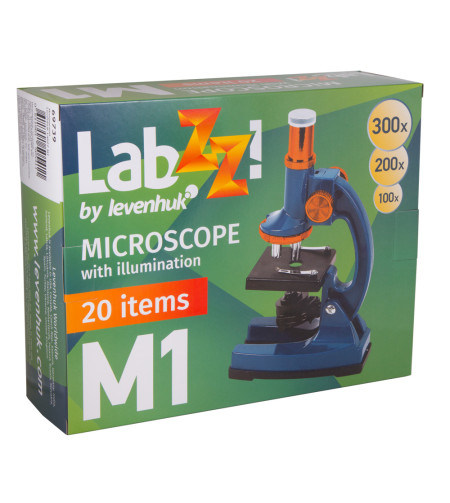 Микроскоп детям с комплектом Levenhuk LabZZ M1 100х-300х