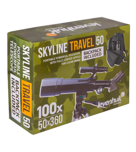 Телескоп Levenhuk Skyline Travel 50 50/360 <135x с включенным рюкзаком