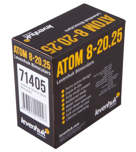 Levenhuk Atom 8–20x25 Бинокль