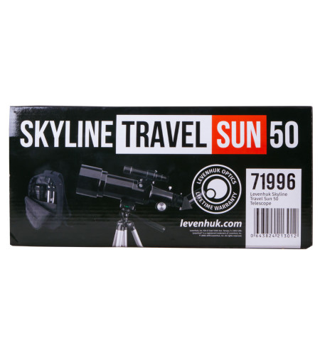 Телескоп Levenhuk Skyline Travel Sun 50 50/360 <135x с включенным рюкзаком и солнцезащитны