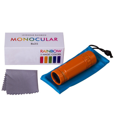 Monokuliaras Levenhuk Rainbow 8x25 Sunny Orange