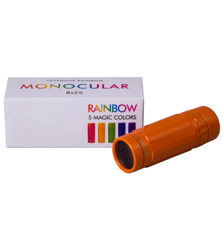 Monokuliaras Levenhuk Rainbow 8x25 Sunny Orange