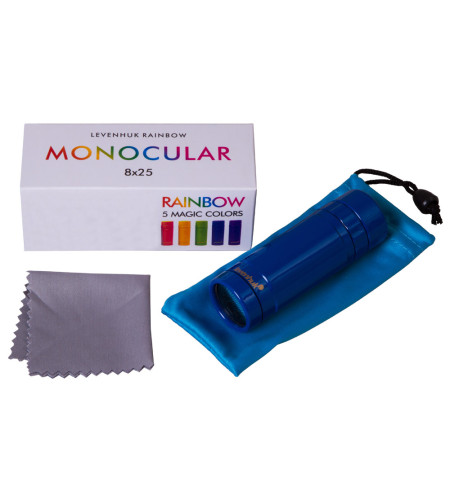 Monokuliaras Levenhuk Rainbow 8x25 Blue Wave