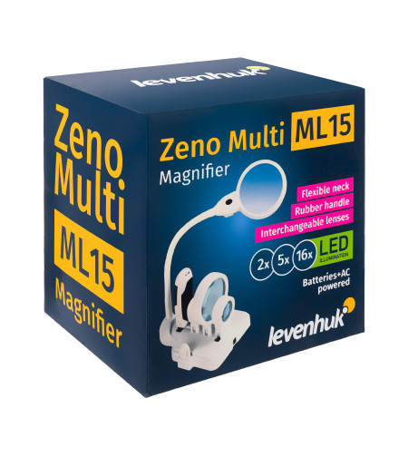 Levenhuk Zeno Multi ML15 White Magnifier 2/5/16x