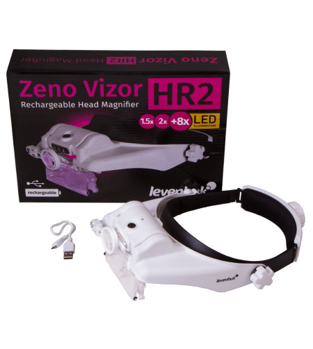 Levenhuk Zeno Vizor HR2 Head Rechargeable Magnifier 1.5/2/8x