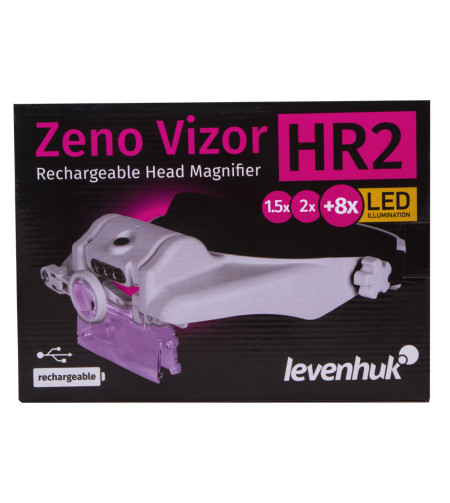 Levenhuk Zeno Vizor HR2 Head Rechargeable Magnifier 1.5/2/8x