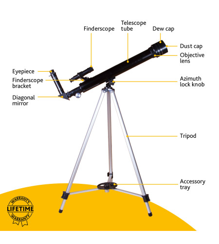Телескоп Levenhuk Skyline BASE 50T 50/600 30-150x