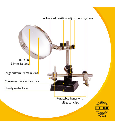 Levenhuk Zeno Refit ZF15 Magnifier 90mm 2x- 6x