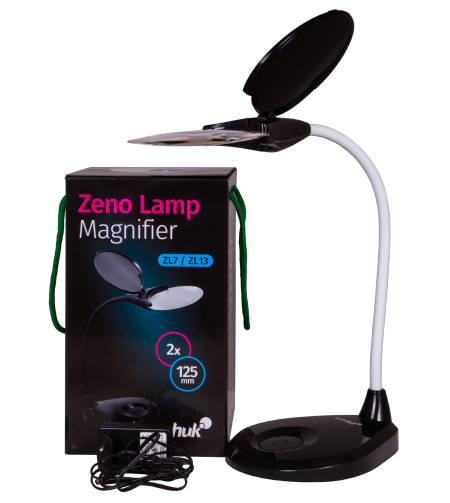 Levenhuk Zeno Lamp ZL7 Black Magnifier 2x