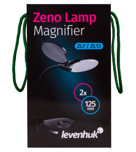 Levenhuk Zeno Lamp ZL7 Black Magnifier 2x