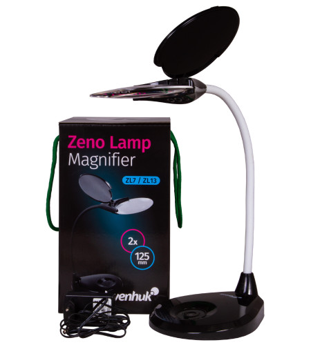 Levenhuk Zeno Lamp ZL13 Black Magnifier 2x