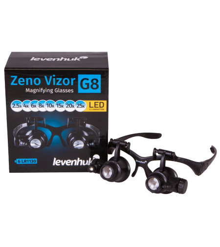 Levenhuk Zeno Vizor G8 Magnifying Glasses 2.5/4/6/8/10/15/20/25x