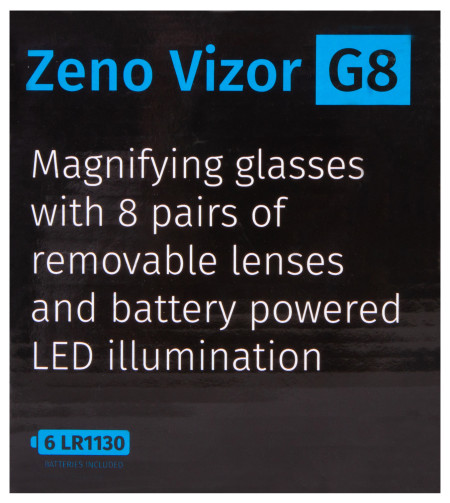 Levenhuk Zeno Vizor G8 Magnifying Glasses 2.5/4/6/8/10/15/20/25x