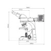 Motic BA310 MET-T binocular microscope, (3 "x2")