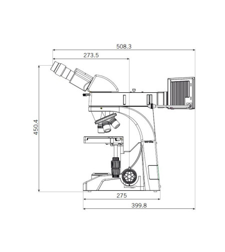 Motic BA310 MET-T binocular microscope, (3 "x2")